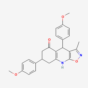 4,7-bis(4-methoxyphenyl)-3-methyl-4,7,8,9-tetrahydro[1,2]oxazolo[5,4-b]quinolin-5(6H)-one