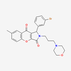 1-(3-Bromophenyl)-7-methyl-2-[3-(morpholin-4-yl)propyl]-1,2-dihydrochromeno[2,3-c]pyrrole-3,9-dione