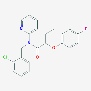 N-(2-chlorobenzyl)-2-(4-fluorophenoxy)-N-(pyridin-2-yl)butanamide