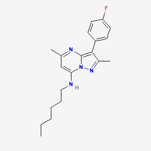 3-(4-fluorophenyl)-N-hexyl-2,5-dimethylpyrazolo[1,5-a]pyrimidin-7-amine