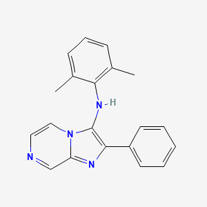 molecular formula C20H18N4 B11322928 N-(2,6-dimethylphenyl)-2-phenylimidazo[1,2-a]pyrazin-3-amine 