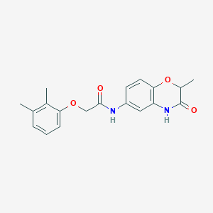 2-(2,3-dimethylphenoxy)-N-(2-methyl-3-oxo-3,4-dihydro-2H-1,4-benzoxazin-6-yl)acetamide