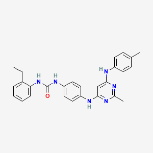 1-(2-Ethylphenyl)-3-(4-((2-methyl-6-(p-tolylamino)pyrimidin-4-yl)amino)phenyl)urea