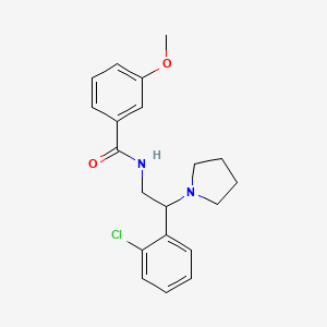 molecular formula C20H23ClN2O2 B11323066 N-[2-(2-chlorophenyl)-2-(pyrrolidin-1-yl)ethyl]-3-methoxybenzamide 