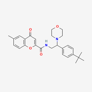 N-[2-(4-tert-butylphenyl)-2-(morpholin-4-yl)ethyl]-6-methyl-4-oxo-4H-chromene-2-carboxamide