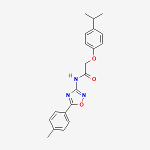 N-[5-(4-methylphenyl)-1,2,4-oxadiazol-3-yl]-2-[4-(propan-2-yl)phenoxy]acetamide