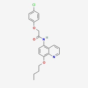 N-(8-butoxyquinolin-5-yl)-2-(4-chlorophenoxy)acetamide