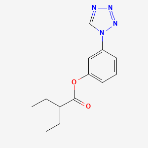 3-(1H-tetrazol-1-yl)phenyl 2-ethylbutanoate