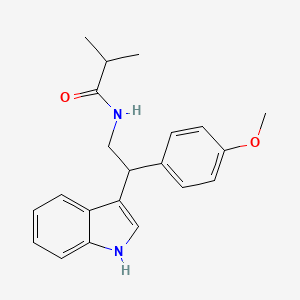 N-[2-(1H-indol-3-yl)-2-(4-methoxyphenyl)ethyl]-2-methylpropanamide