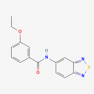 molecular formula C15H13N3O2S B11323210 N-(2,1,3-benzothiadiazol-5-yl)-3-ethoxybenzamide 