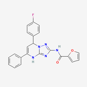 N-[7-(4-fluorophenyl)-5-phenyl-3,7-dihydro[1,2,4]triazolo[1,5-a]pyrimidin-2-yl]furan-2-carboxamide