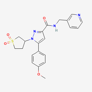 1-(1,1-dioxidotetrahydro-3-thienyl)-5-(4-methoxyphenyl)-N-(pyridin-3-ylmethyl)-1H-pyrazole-3-carboxamide