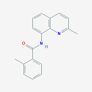 molecular formula C18H16N2O B11323267 2-methyl-N-(2-methylquinolin-8-yl)benzamide 