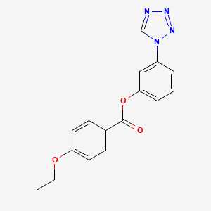 molecular formula C16H14N4O3 B11323317 3-(1H-tetrazol-1-yl)phenyl 4-ethoxybenzoate 