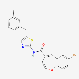 7-bromo-N-[5-(3-methylbenzyl)-1,3-thiazol-2-yl]-1-benzoxepine-4-carboxamide