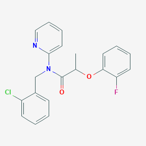 N-(2-chlorobenzyl)-2-(2-fluorophenoxy)-N-(pyridin-2-yl)propanamide