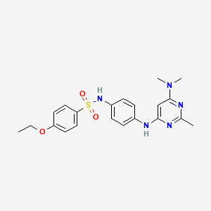 N-(4-((6-(dimethylamino)-2-methylpyrimidin-4-yl)amino)phenyl)-4-ethoxybenzenesulfonamide