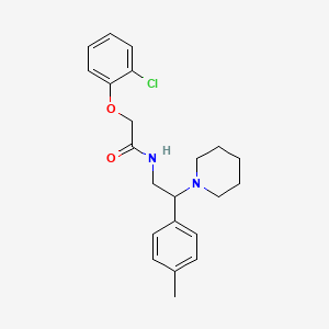 2-(2-chlorophenoxy)-N-[2-(4-methylphenyl)-2-(piperidin-1-yl)ethyl]acetamide