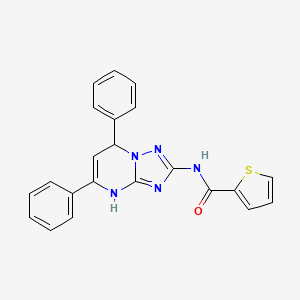 N-(5,7-diphenyl-4,7-dihydro[1,2,4]triazolo[1,5-a]pyrimidin-2-yl)thiophene-2-carboxamide