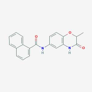 N-(2-methyl-3-oxo-3,4-dihydro-2H-1,4-benzoxazin-6-yl)naphthalene-1-carboxamide