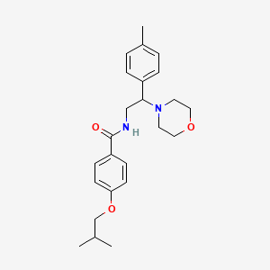 N-[2-(4-methylphenyl)-2-(morpholin-4-yl)ethyl]-4-(2-methylpropoxy)benzamide