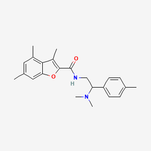 N-[2-(dimethylamino)-2-(4-methylphenyl)ethyl]-3,4,6-trimethyl-1-benzofuran-2-carboxamide