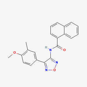 N-[4-(4-methoxy-3-methylphenyl)-1,2,5-oxadiazol-3-yl]naphthalene-1-carboxamide