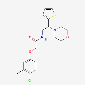 2-(4-chloro-3-methylphenoxy)-N-[2-(morpholin-4-yl)-2-(thiophen-2-yl)ethyl]acetamide