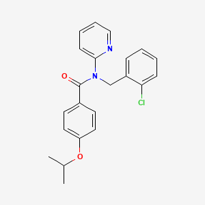 N-(2-chlorobenzyl)-4-(propan-2-yloxy)-N-(pyridin-2-yl)benzamide