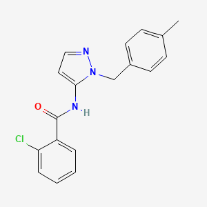 2-chloro-N-[1-(4-methylbenzyl)-1H-pyrazol-5-yl]benzamide