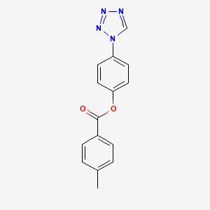 4-(1H-tetrazol-1-yl)phenyl 4-methylbenzoate