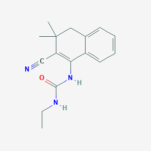 1-(2-Cyano-3,3-dimethyl-3,4-dihydronaphthalen-1-yl)-3-ethylurea