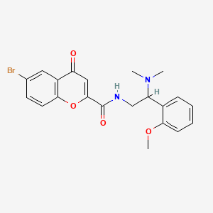 6-bromo-N-[2-(dimethylamino)-2-(2-methoxyphenyl)ethyl]-4-oxo-4H-chromene-2-carboxamide