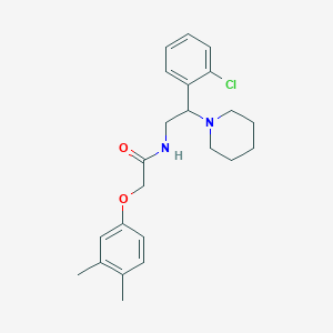 N-[2-(2-chlorophenyl)-2-(piperidin-1-yl)ethyl]-2-(3,4-dimethylphenoxy)acetamide