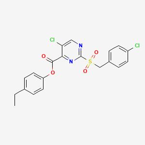 4-Ethylphenyl 5-chloro-2-[(4-chlorobenzyl)sulfonyl]pyrimidine-4-carboxylate