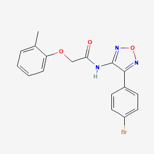 N-[4-(4-bromophenyl)-1,2,5-oxadiazol-3-yl]-2-(2-methylphenoxy)acetamide