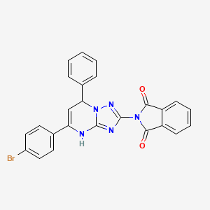 2-[5-(4-bromophenyl)-7-phenyl-4,7-dihydro[1,2,4]triazolo[1,5-a]pyrimidin-2-yl]-1H-isoindole-1,3(2H)-dione