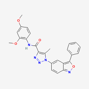 N-(2,4-dimethoxyphenyl)-5-methyl-1-(3-phenyl-2,1-benzoxazol-5-yl)-1H-1,2,3-triazole-4-carboxamide