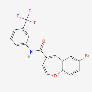 7-bromo-N-[3-(trifluoromethyl)phenyl]-1-benzoxepine-4-carboxamide