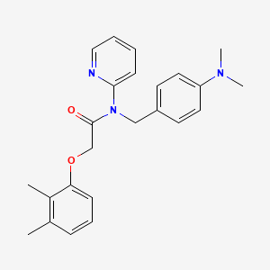 molecular formula C24H27N3O2 B11323717 N-[4-(dimethylamino)benzyl]-2-(2,3-dimethylphenoxy)-N-(pyridin-2-yl)acetamide 