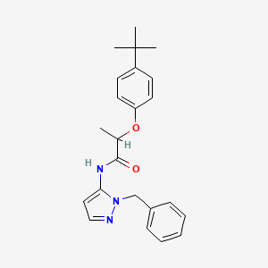 N-(1-benzyl-1H-pyrazol-5-yl)-2-(4-tert-butylphenoxy)propanamide