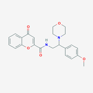 N-[2-(4-methoxyphenyl)-2-(morpholin-4-yl)ethyl]-4-oxo-4H-chromene-2-carboxamide