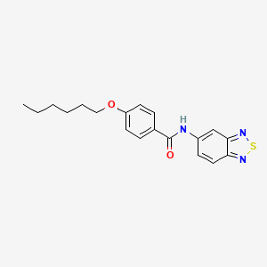 N-(2,1,3-benzothiadiazol-5-yl)-4-(hexyloxy)benzamide