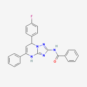 N-[7-(4-fluorophenyl)-5-phenyl-3,7-dihydro[1,2,4]triazolo[1,5-a]pyrimidin-2-yl]benzamide