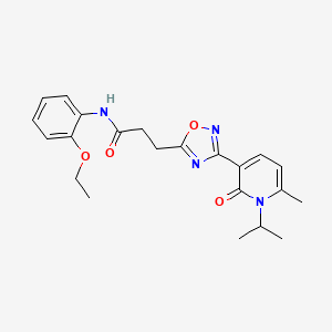 N-(2-Ethoxyphenyl)-3-(3-(1-isopropyl-6-methyl-2-oxo-1,2-dihydropyridin-3-yl)-1,2,4-oxadiazol-5-yl)propanamide