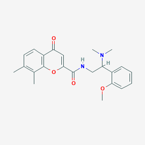 N-[2-(dimethylamino)-2-(2-methoxyphenyl)ethyl]-7,8-dimethyl-4-oxo-4H-chromene-2-carboxamide