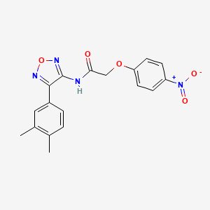 N-[4-(3,4-dimethylphenyl)-1,2,5-oxadiazol-3-yl]-2-(4-nitrophenoxy)acetamide