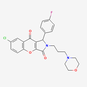 7-Chloro-1-(4-fluorophenyl)-2-[3-(morpholin-4-yl)propyl]-1,2-dihydrochromeno[2,3-c]pyrrole-3,9-dione