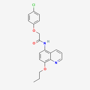 2-(4-chlorophenoxy)-N-(8-propoxyquinolin-5-yl)acetamide