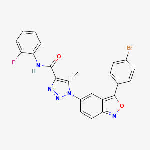 1-[3-(4-bromophenyl)-2,1-benzoxazol-5-yl]-N-(2-fluorophenyl)-5-methyl-1H-1,2,3-triazole-4-carboxamide